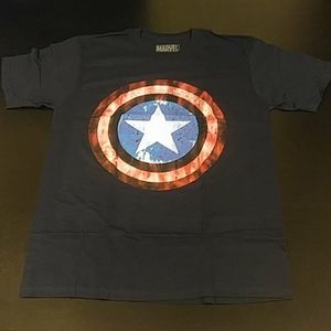 Marvel Captain America Battle Worn Shield T-shirt